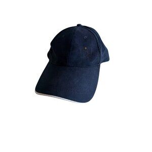 Navy Blue Hat Cap  Embroidered Basketball Logo Adjustable Fit One Size Fits All